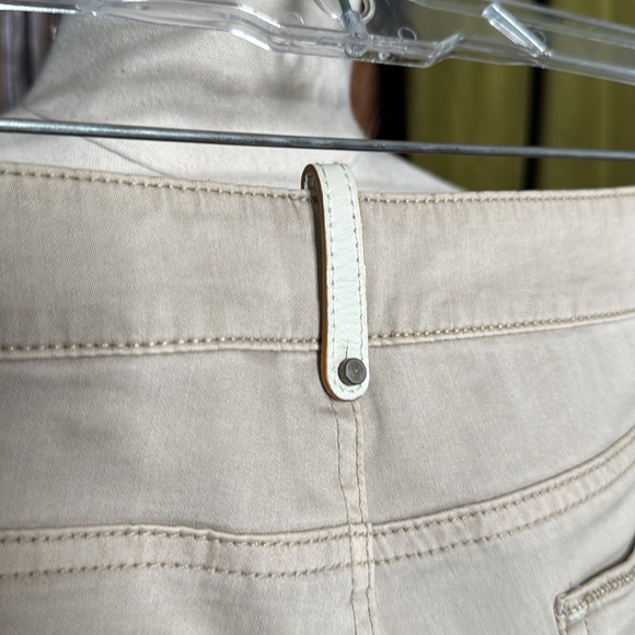 Beige and Tan Patchwork Pants - Picture 4 of 7